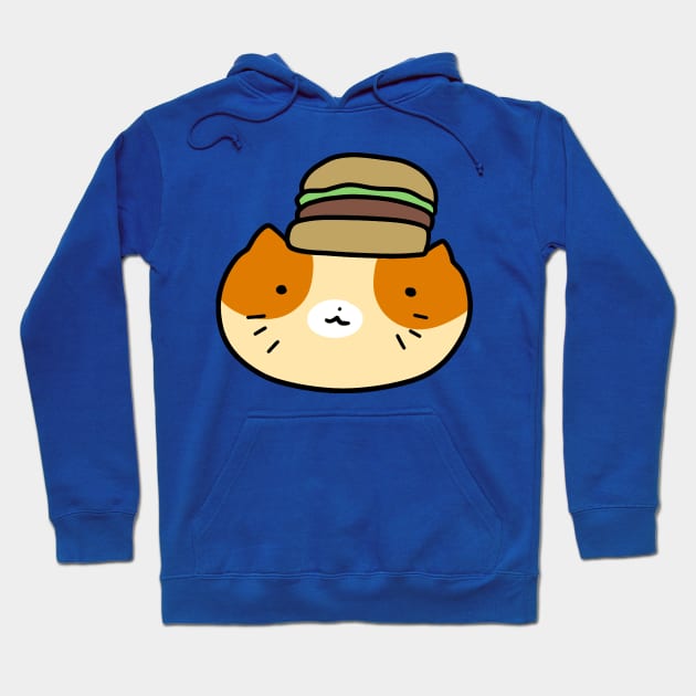 Hamburger Cat Face Hoodie by saradaboru